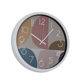 Horloge Murale Home ESPRIT Blanc Noir Métal 60 x 3 x 60 cm (2 Unités) | Tienda24 Tienda24.eu