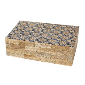 Caixa Decorativa Versa Oxford Madeira MDF (4,5 x 33 x 45 cm) | Tienda24 Tienda24.eu