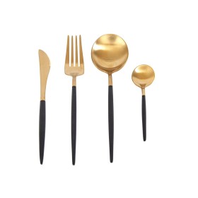 Cutlery DKD Home Decor Golden Stainless steel 3 x 1,5 x 13 cm 20 Pieces | Tienda24 Tienda24.eu