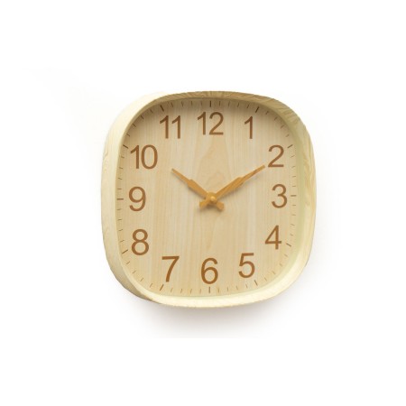 Orologio da Parete Romimex Beige Plastica 30 x 30 x 2 cm