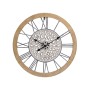 Reloj de Pared Romimex Negro Beige Madera Metal 50 x 50 x 5 cm | Tienda24 Tienda24.eu