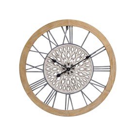 Wanduhr Romimex Silberfarben PVC 40 x 40 x 3 cm | Tienda24 Tienda24.eu