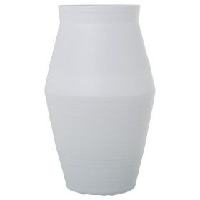 Vase DKD Home Decor 15 x 13 x 31 cm Gesicht Silberfarben Aluminium Moderne | Tienda24 Tienda24.eu