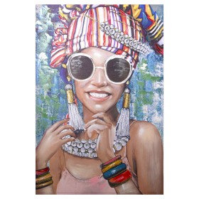 Quadro Alexandra House Living Girl Legno 80 x 3 x 120 cm