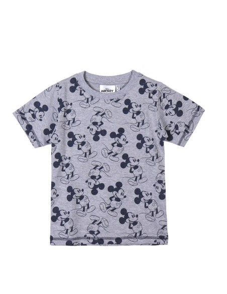 Maglia a Maniche Corte per Bambini Mickey Mouse Grigio da Mickey Mouse, T-shirt - Ref: S0729884, Precio: €6.04, Descuento: %