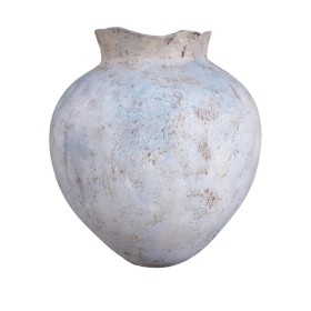 Vase Alexandra House Living Silberfarben aus Keramik 25 x 25 x 39 cm | Tienda24 Tienda24.eu