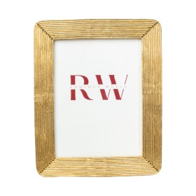 Cadre photo Verre Doré Bois Marron Plastique (21 x 2 x 26 cm) (6 Unités) | Tienda24 Tienda24.eu