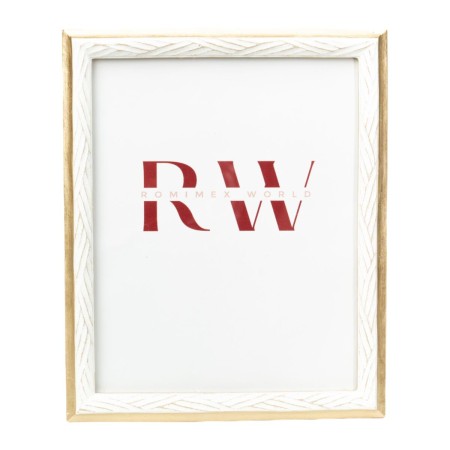 Photo frame Romimex Golden Resin 20 x 25 x 2 cm | Tienda24 Tienda24.eu