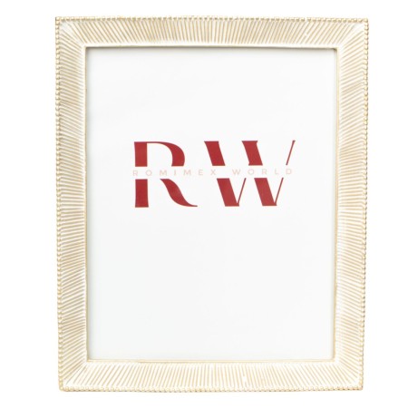 Photo frame Romimex Golden Resin 20 x 25 x 2 cm | Tienda24 Tienda24.eu