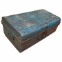 Decorative suitcase Alexandra House Living Blue Iron Traditional style 35 x 24 x 61 cm | Tienda24 Tienda24.eu