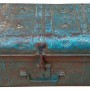 Decorative suitcase Alexandra House Living Blue Iron Traditional style 35 x 24 x 61 cm | Tienda24 Tienda24.eu