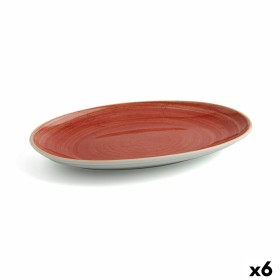 Recipiente de Cozinha Ariane Terra Oval Cerâmica Vermelho (Ø 32