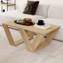 Mesa de Centro Alexandra House Living Diagonal Roble Madera MDP 110 x 40 x 60 cm | Tienda24 Tienda24.eu