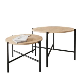 Small Side Table Home ESPRIT Natural Mindi wood 40 x 40 x 60 cm | Tienda24 Tienda24.eu