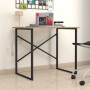 Mesa de Escritorio Alexandra House Living Negro Roble Metal Madera MDP 90 x 75 x 60 cm industrial | Tienda24 Tienda24.eu