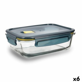 Hermetic Lunch Box Quid Astral Rectangular 1,04 L Blue Glass (6