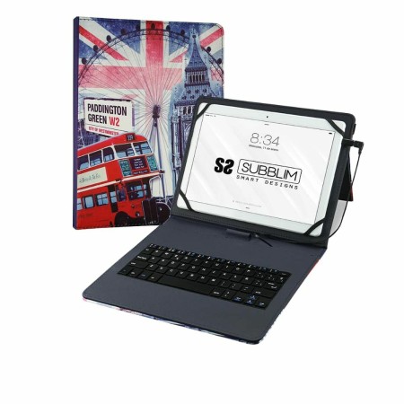 Funda para Tablet y Teclado Subblim SUB-KT1-USB050 Qwerty Español | Tienda24 Tienda24.eu