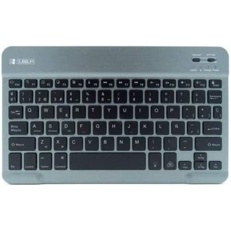 Bluetooth-Tastatur Subblim SUB-KBT-SMBL31 Grau Bunt Qwerty Spanisch QWERTY | Tienda24 Tienda24.eu