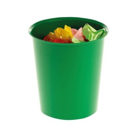 Corbeille à papier Mondex Vert Noir/Vert polypropylène Plastique 15 L | Tienda24 Tienda24.eu