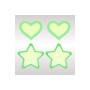 Pezoneras Peekaboo Verde Talla única Corazones Estrellas | Tienda24 - Global Online Shop Tienda24.eu