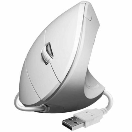 Ergonomic Optical Mouse Subblim SUBMO-EDGVU02 White (1 Unit) | Tienda24 Tienda24.eu