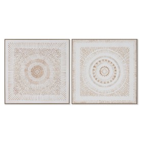 Cuadro Home ESPRIT Mandala Escandinavo 100 x 4 x 100 cm (2
