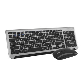 Teclado y Ratón Inalámbrico Logitech 920-003159 Negro Qwerty Español | Tienda24 Tienda24.eu