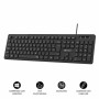 Teclado Subblim SUBKBC-0SSK50 Preto Qwerty espanhol QWERTY | Tienda24 Tienda24.eu