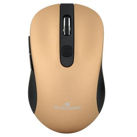 Wireless Mouse Bluestork Office 60 WL Golden 1000-1600 dpi | Tienda24 Tienda24.eu