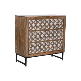 Chest of drawers Home ESPRIT Brown Black Silver Mango wood