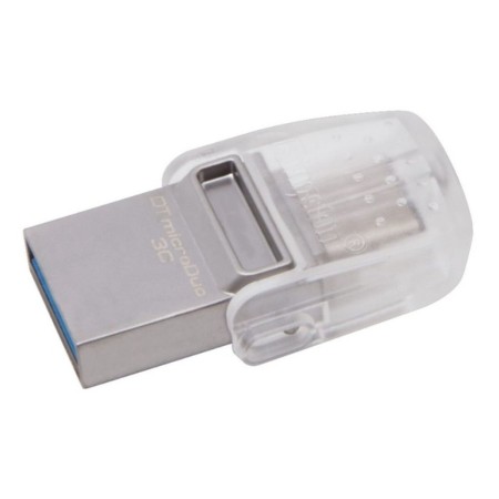 Memória USB Kingston DataTraveler MicroDuo 3C 64 GB Preto Roxo 64 GB | Tienda24 Tienda24.eu