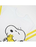 T-shirt à manches courtes femme Snoopy Blanc | Tienda24 Tienda24.eu