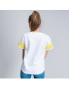 Camisola de Manga Curta Mulher Snoopy Branco | Tienda24 Tienda24.eu