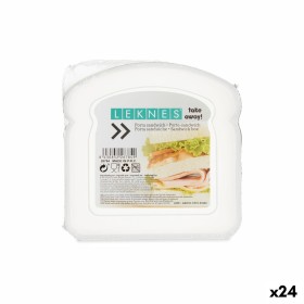 Brotdose für Sandwiches Durchsichtig Kunststoff 12 x 4 x 12 cm