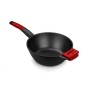 Frigideira Wok BRA A412028 Vermelho/Preto Ø 28 cm Aço inoxidável (1 Unidade) (Ø 28 cm) | Tienda24 Tienda24.eu