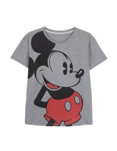 Camiseta de Manga Corta Mujer Snoopy Gris Gris oscuro | Tienda24 Tienda24.eu