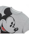 Damen Kurzarm-T-Shirt Mickey Mouse Grau Dunkelgrau | Tienda24 Tienda24.eu