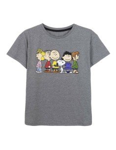 Camiseta de Manga Corta Mujer Snoopy Gris Gris oscuro de Snoopy, Camisetas - Ref: S0731428, Precio: €6.62, Descuento: %