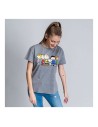 Damen Kurzarm-T-Shirt Snoopy Grau Dunkelgrau | Tienda24 Tienda24.eu