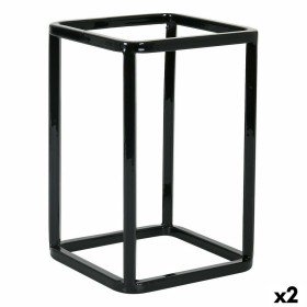 Soporte Inde Rejilla Negro 34 x 19 x 18 cm | Tienda24 Tienda24.eu