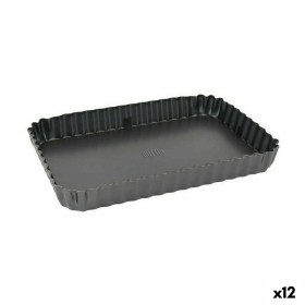 Molde para Horno 11,5 x 7,7 x 31 cm Metal Gris oscuro Acero al carbono (12 Unidades) | Tienda24 Tienda24.eu