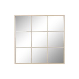 Miroir mural 108 x 3,5 x 108 cm Verre Doré Bois | Tienda24 Tienda24.eu