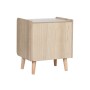 Mesita de Noche Home ESPRIT Natural Ratán Madera de Paulonia 40 x 30 x 48 cm | Tienda24 Tienda24.eu