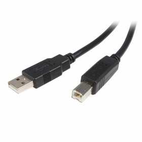 Cable USB A a USB B Startech USB2HAB1M Negro