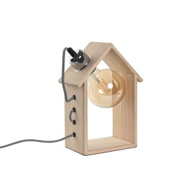 Lampe de bureau Home ESPRIT Beige Naturel Bois de manguier 50 W 220 V 60 x 20 x 75 cm | Tienda24 Tienda24.eu