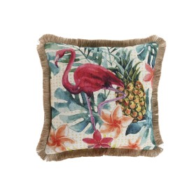 Cuscino Home ESPRIT Frange Tropicale 45 x 45 cm