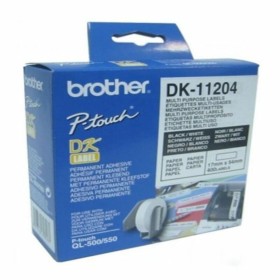 Etiquetas para Impresora Multiuso Brother DK11204 17 x 54 mm