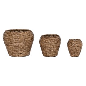 Cache-pot DKD Home Decor Fibre de Verre Doré Buda Oriental (25 x 25 x 36 cm) | Tienda24 Tienda24.eu