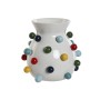 Vaso Home ESPRIT Bianco Multicolore Dolomite 20 x 20 x 20 cm