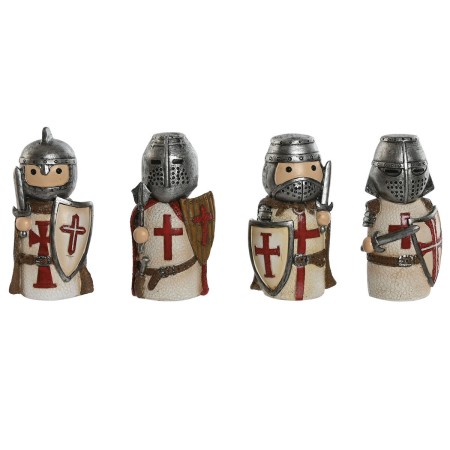 Decorative Figure Home ESPRIT White Grey 5 x 4 x 10 cm (4 Units) | Tienda24 Tienda24.eu